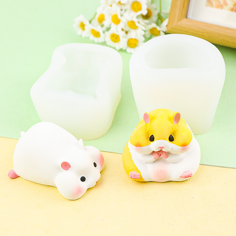 Candle Mold Silicone - Fai da te carino criceto stampo