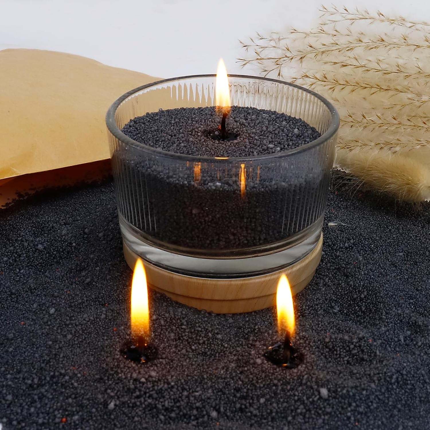 Candle Making Experience - Sabbia Nera per Candele con Stoppino,