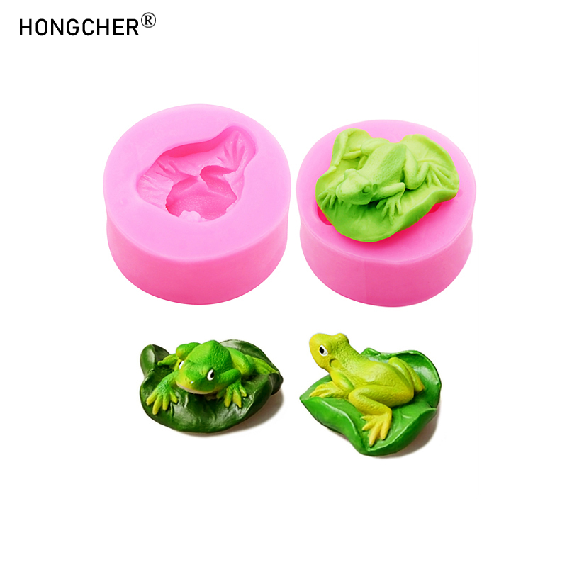 Candle Mold Silicone - Foglia di loto Rana Resina Micro